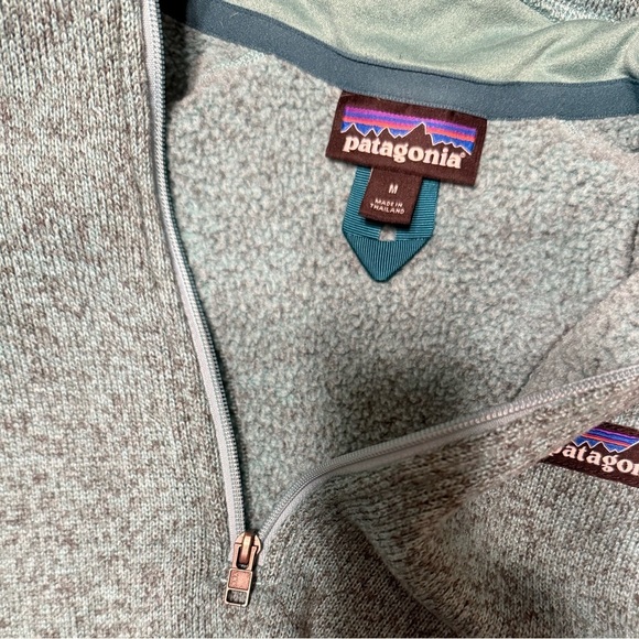 Patagonia Teal 1/4 Zip Better Sweater Pullover - Picture 4 of 7